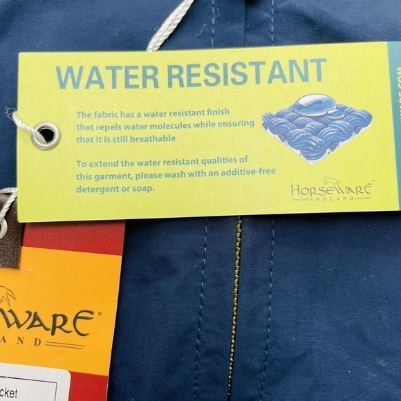 Horseware Ireland Jacket Size M Navy Full Zip Utility Bomber Water Resistant NWT - Picture 8 of 12